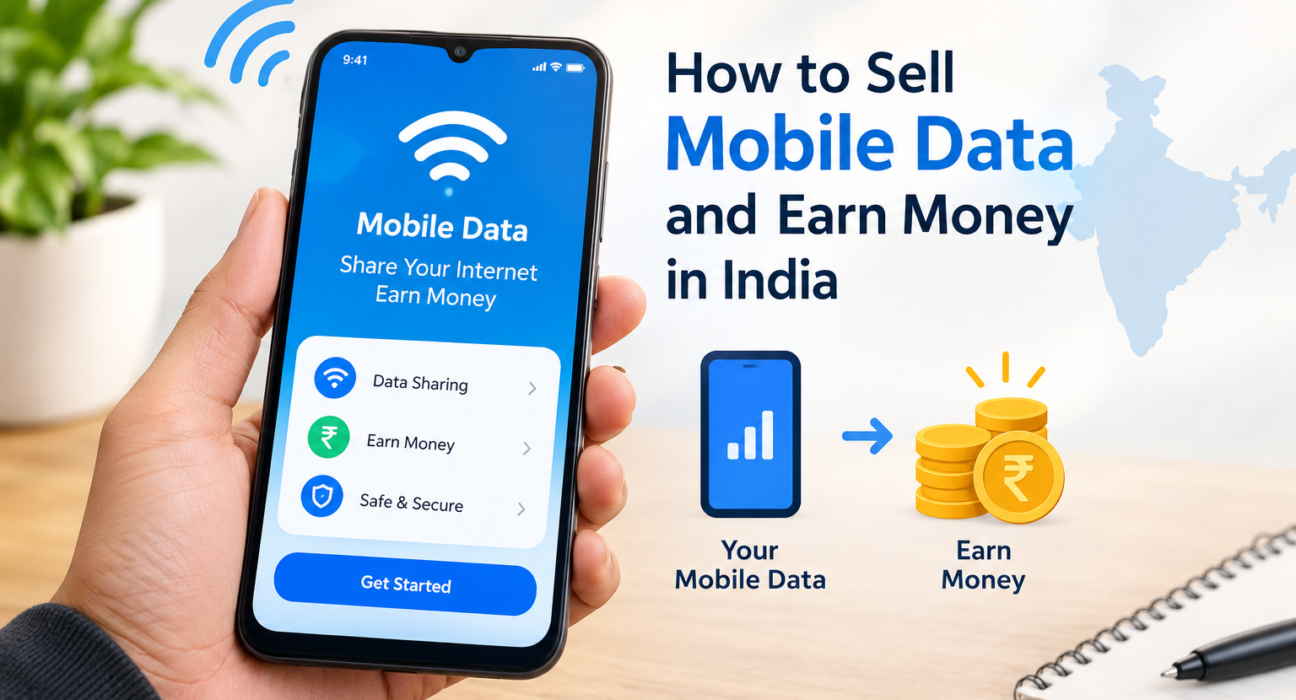 how to sell mobile data and earn money in India