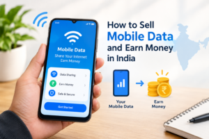 how to sell mobile data and earn money in India