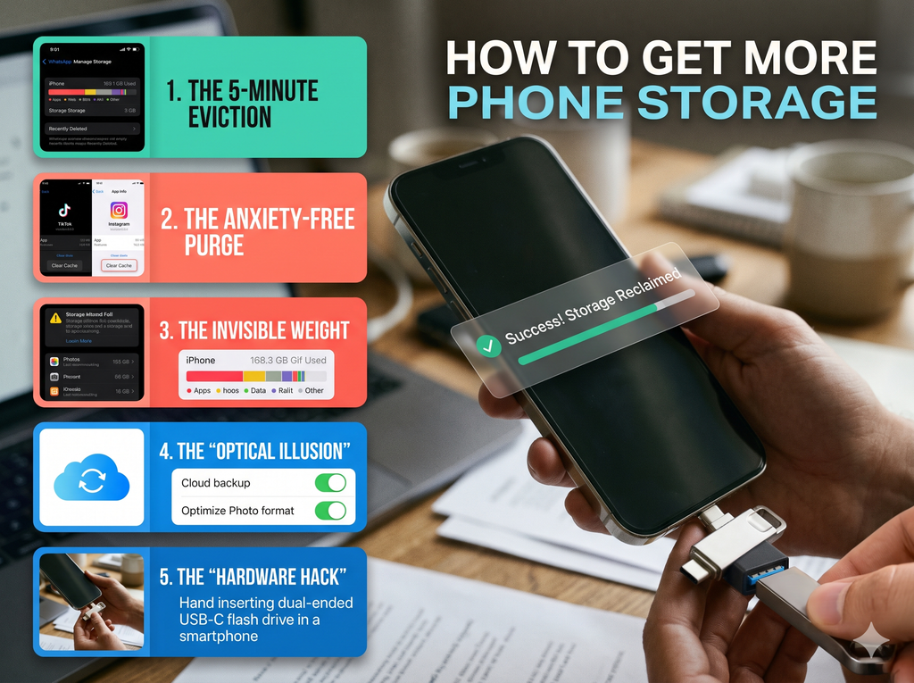 How to Get More Phone Storage: 5 Hidden Space Wasters to Delete Now