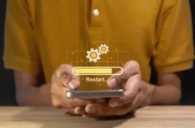restart android phone without power button